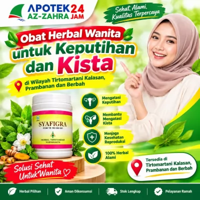 Obat Herbal Wanita Terdekat untuk Keputihan dan Kista di Tirtomartani Kalasan, Prambanan, Berbah